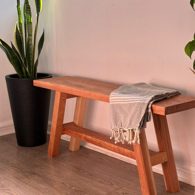 Banqueta madera lenga - agreste diseño