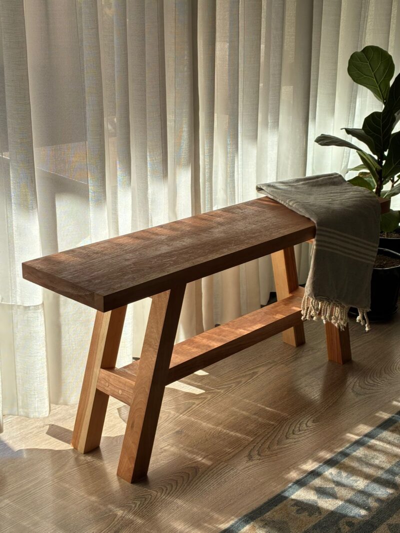 Banqueta madera lenga - agreste diseño